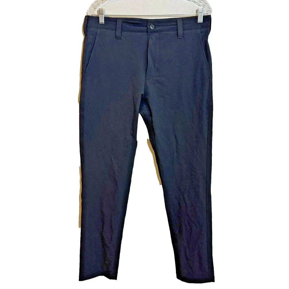 American Giant Brigade Pants Mens‎ 32x32 Black Stretch Chino USA Nylon Spandex